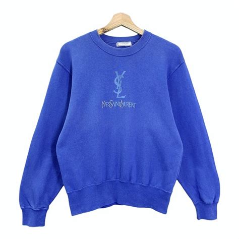 vintage ysl crewneck|Yves Saint Laurent Crewneck Vintage .